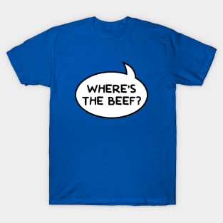 "Where's the Beef?" Word Balloon T-Shirt